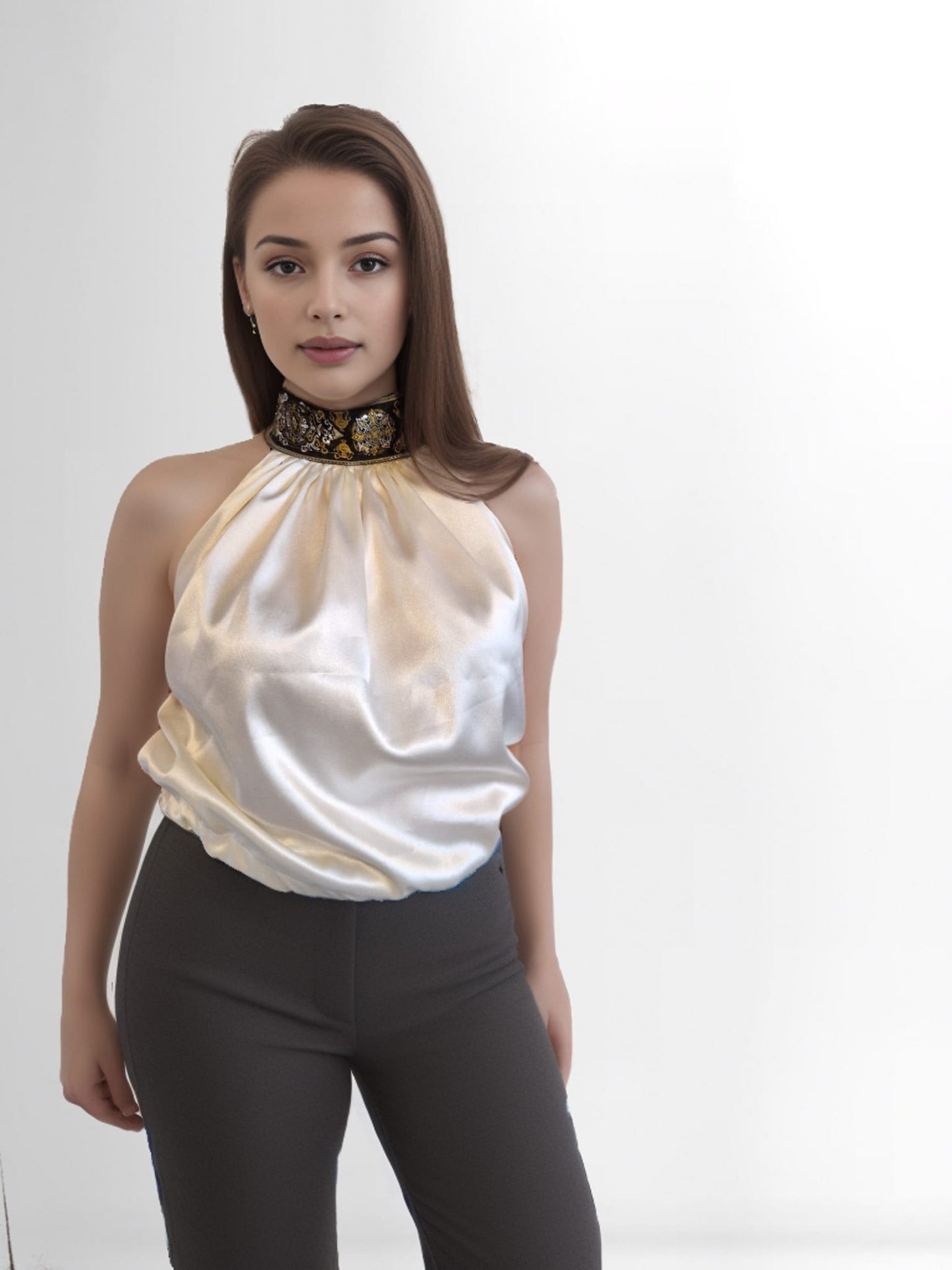 Haut à col sans manches Nout