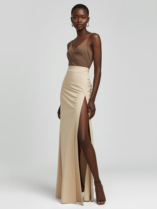 Jupe longue fendue Nout